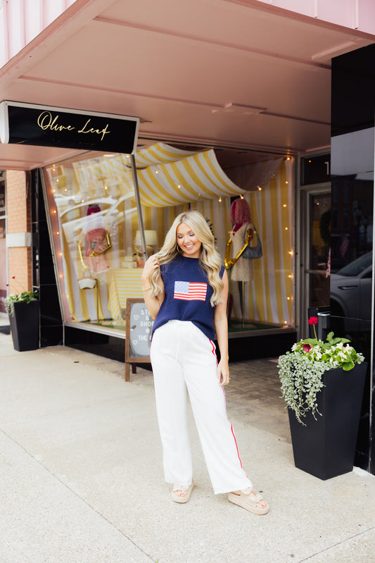 Linen Striped Pant