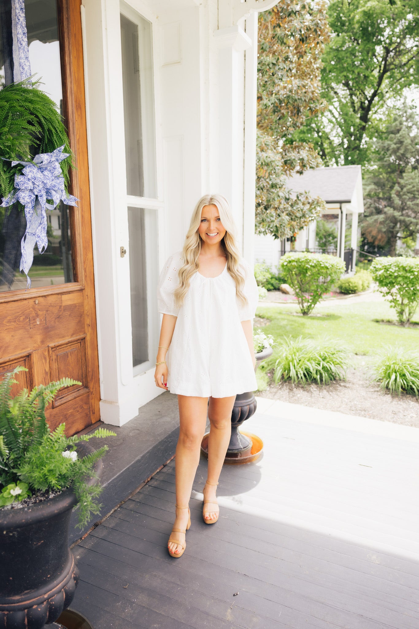 White Eyelet Romper