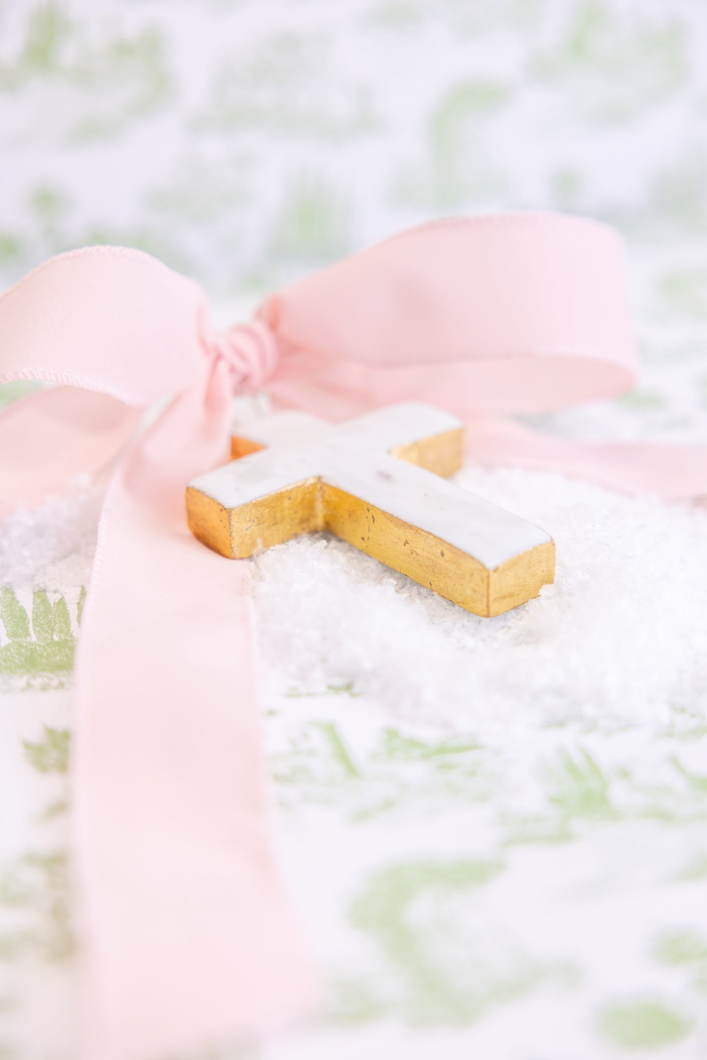 Cross Marble Ornament