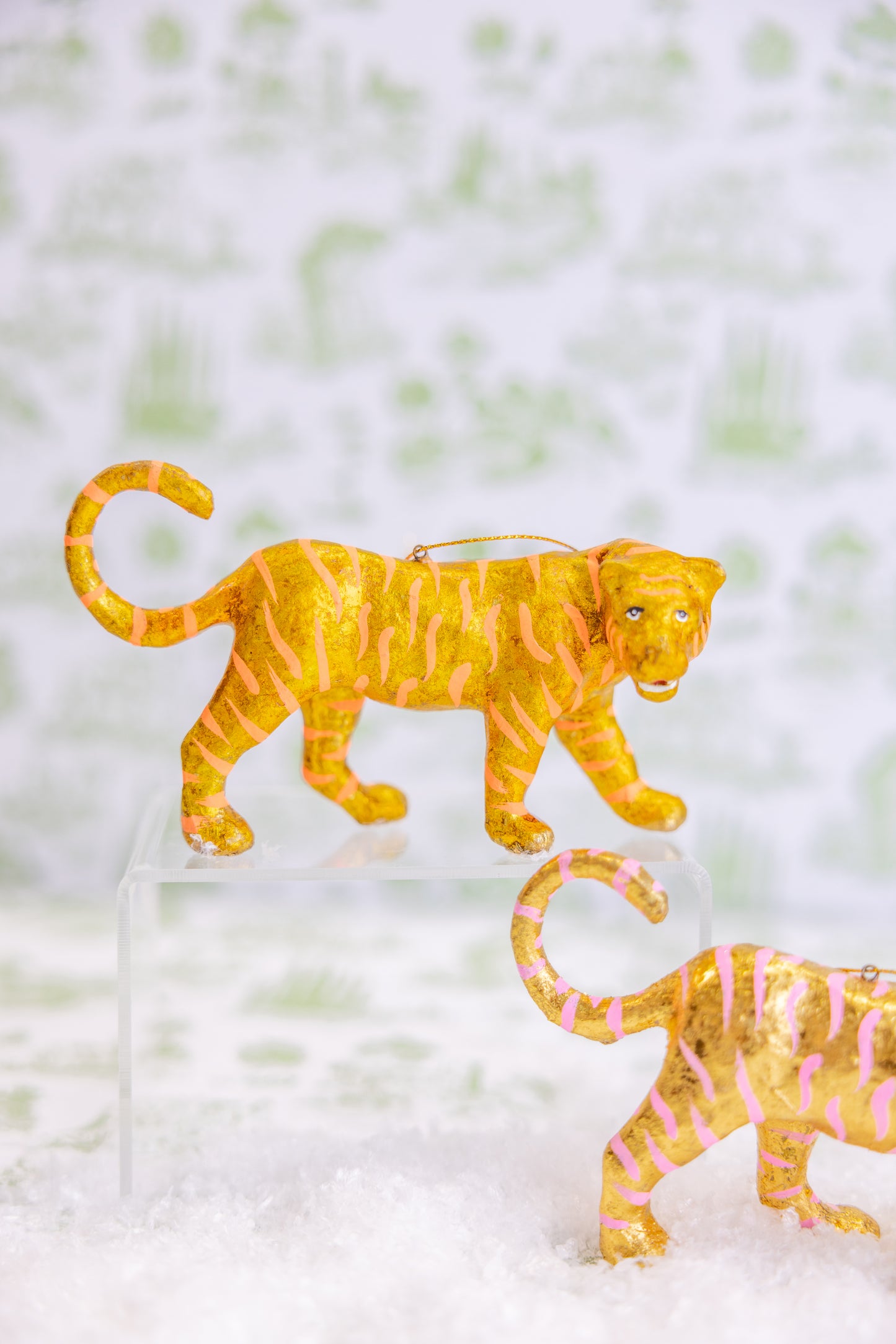 Gold Leaf Tiger Ornament