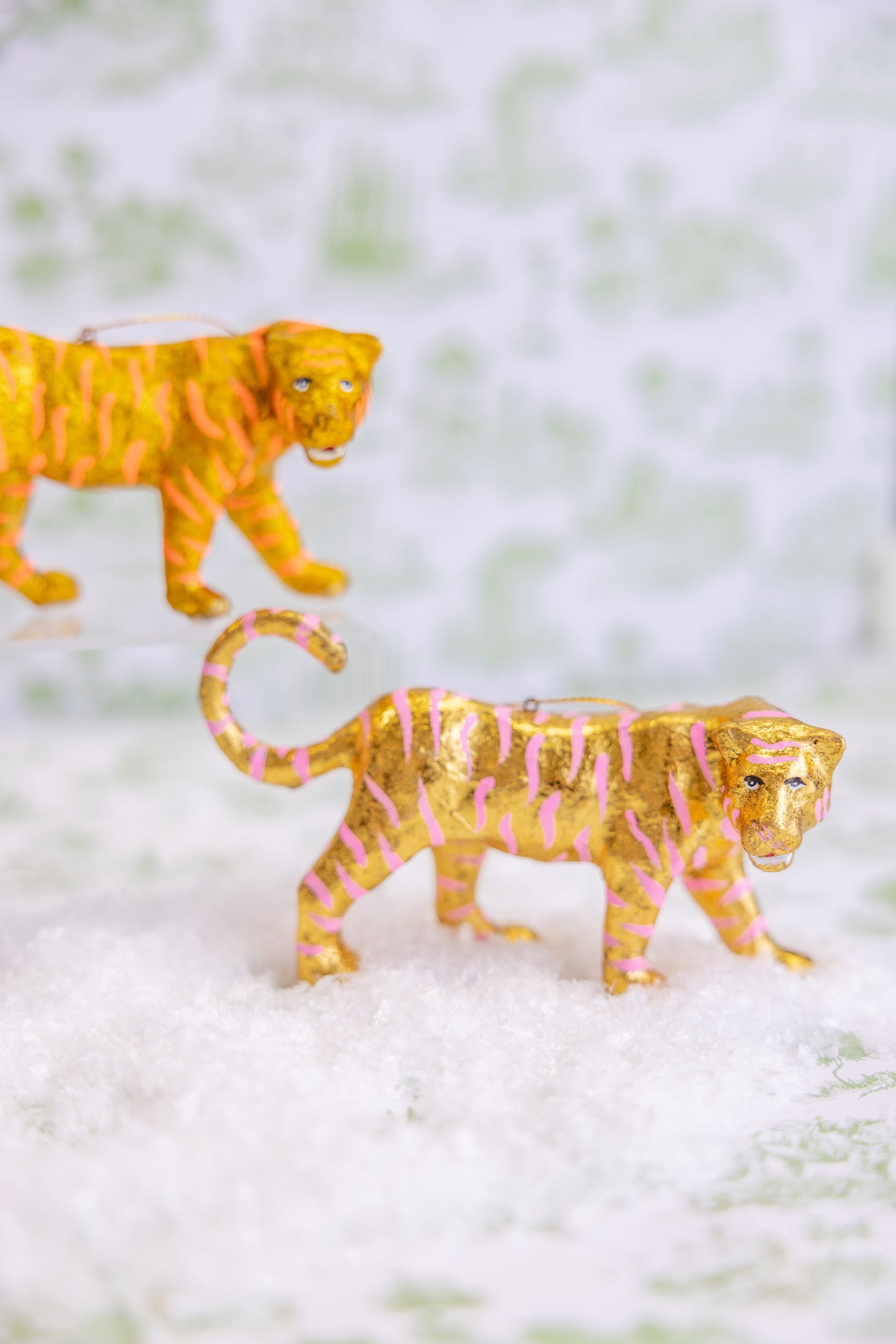 Gold Leaf Tiger Ornament