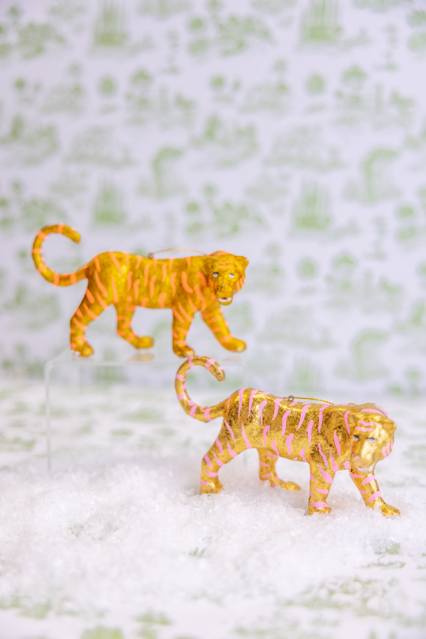 Gold Leaf Tiger Ornament