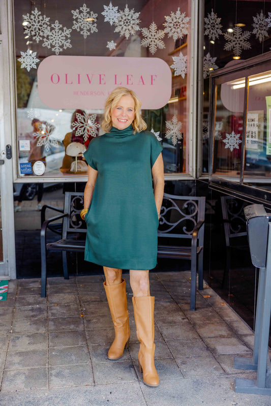 Solid Jersey Knit Dress