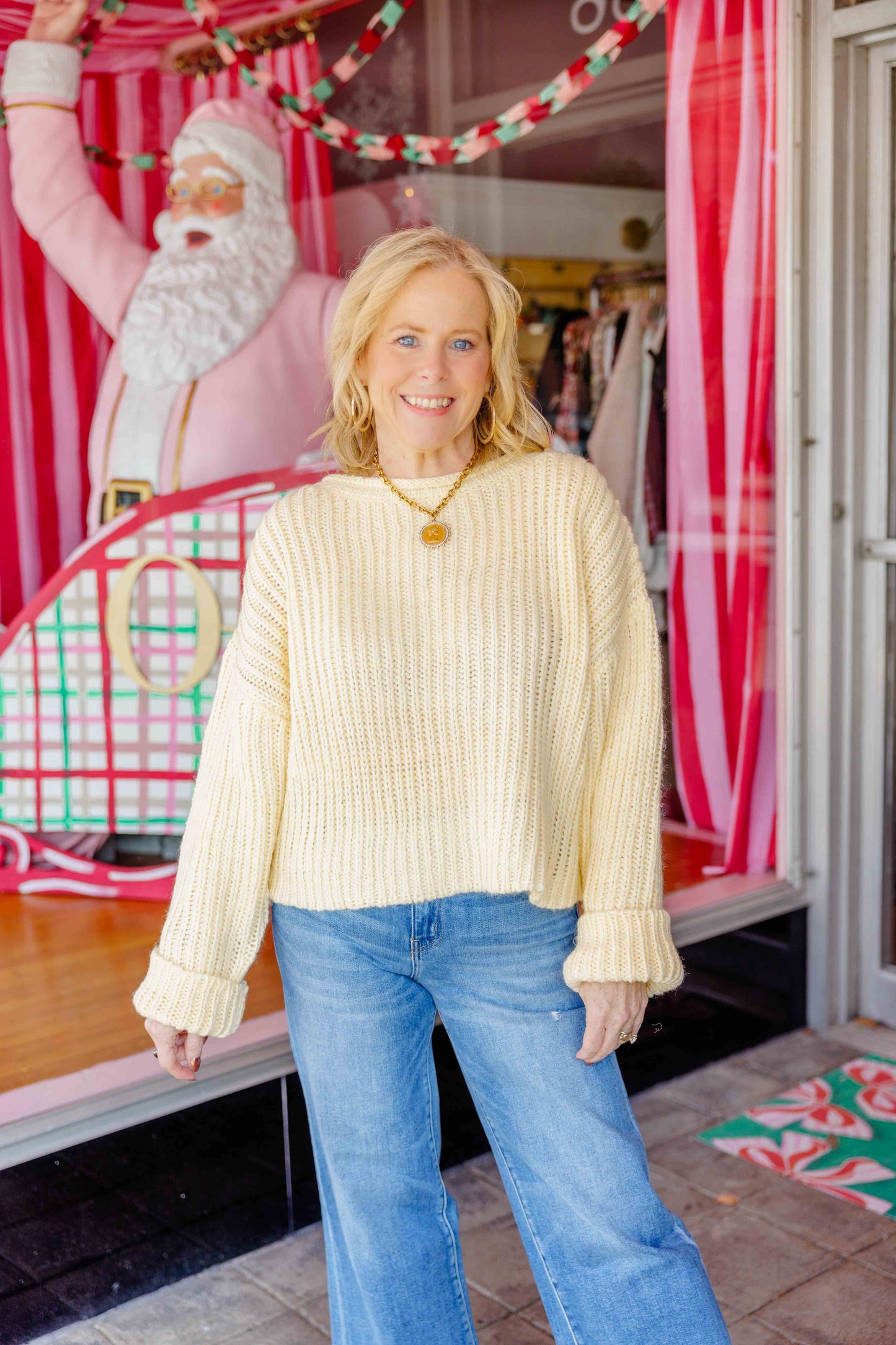 Light Yellow Chunky Sweater