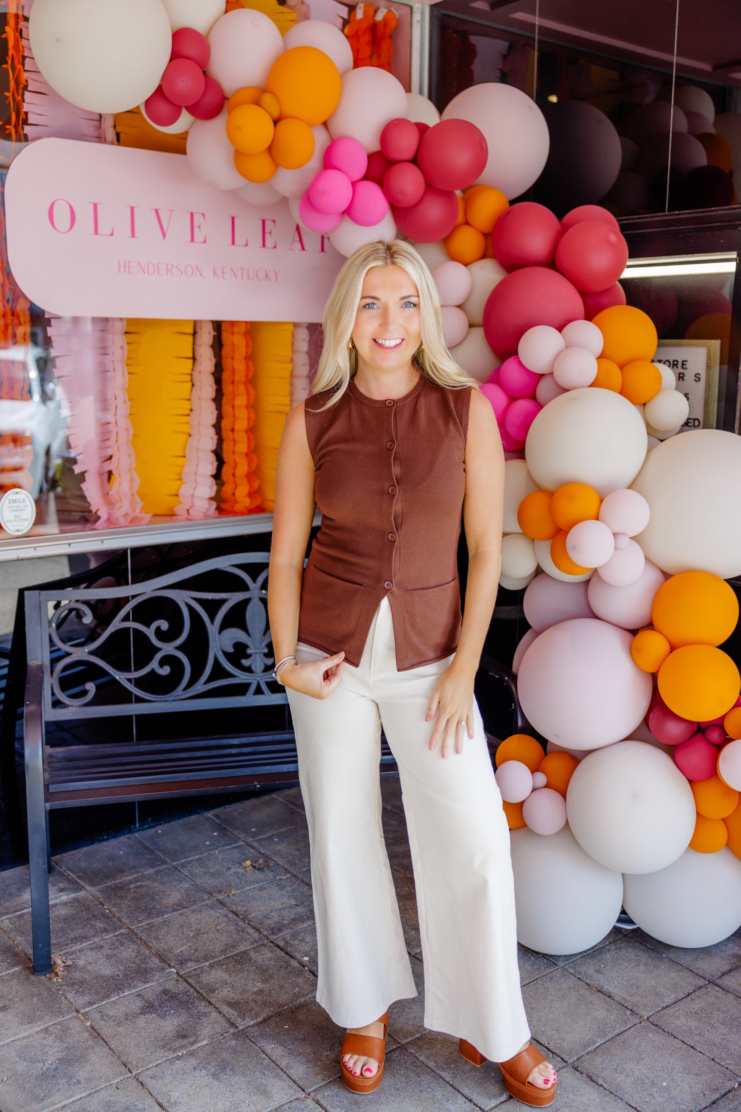 Sweater Button Down Vest
