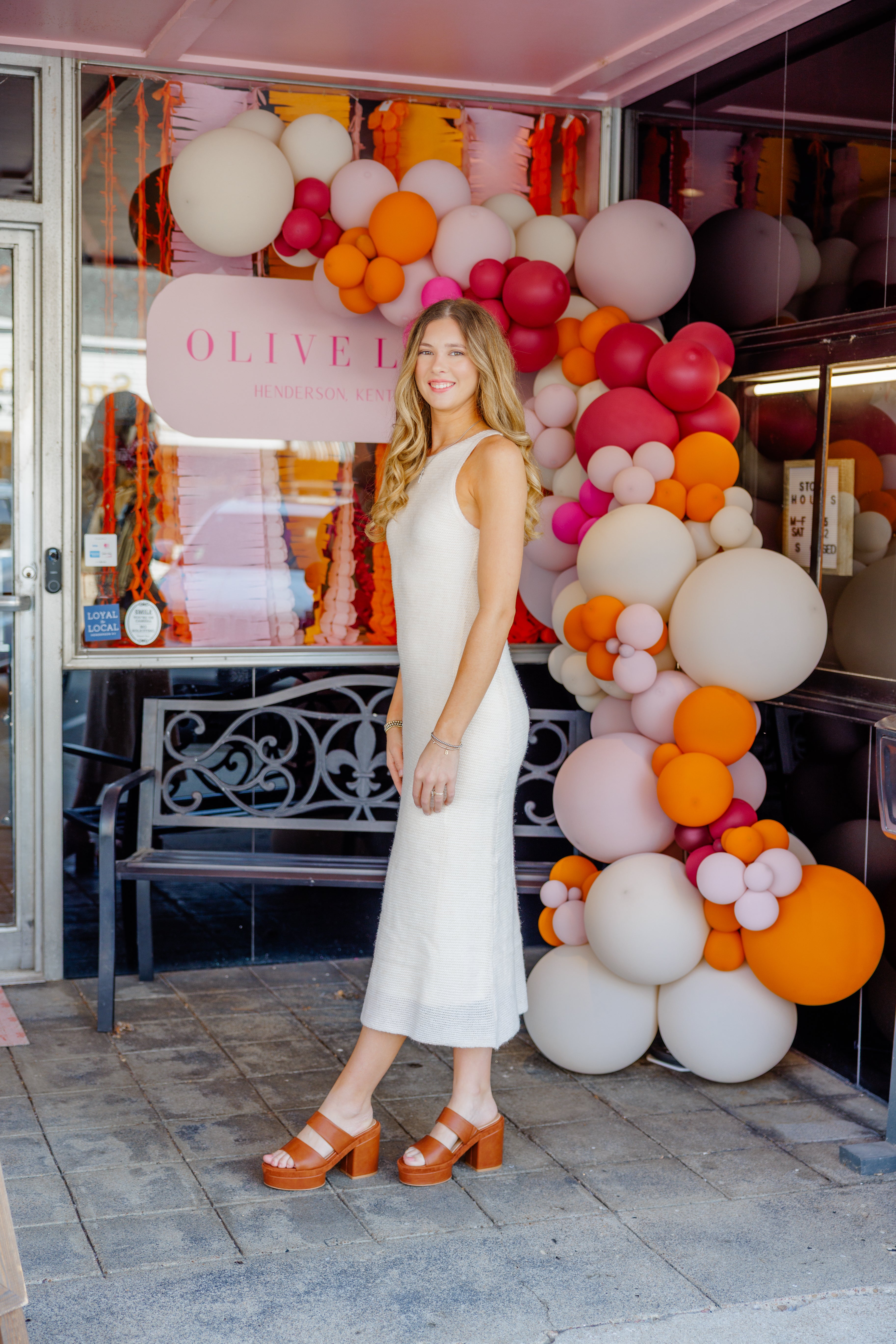 Ecru Knit Maxi Dress