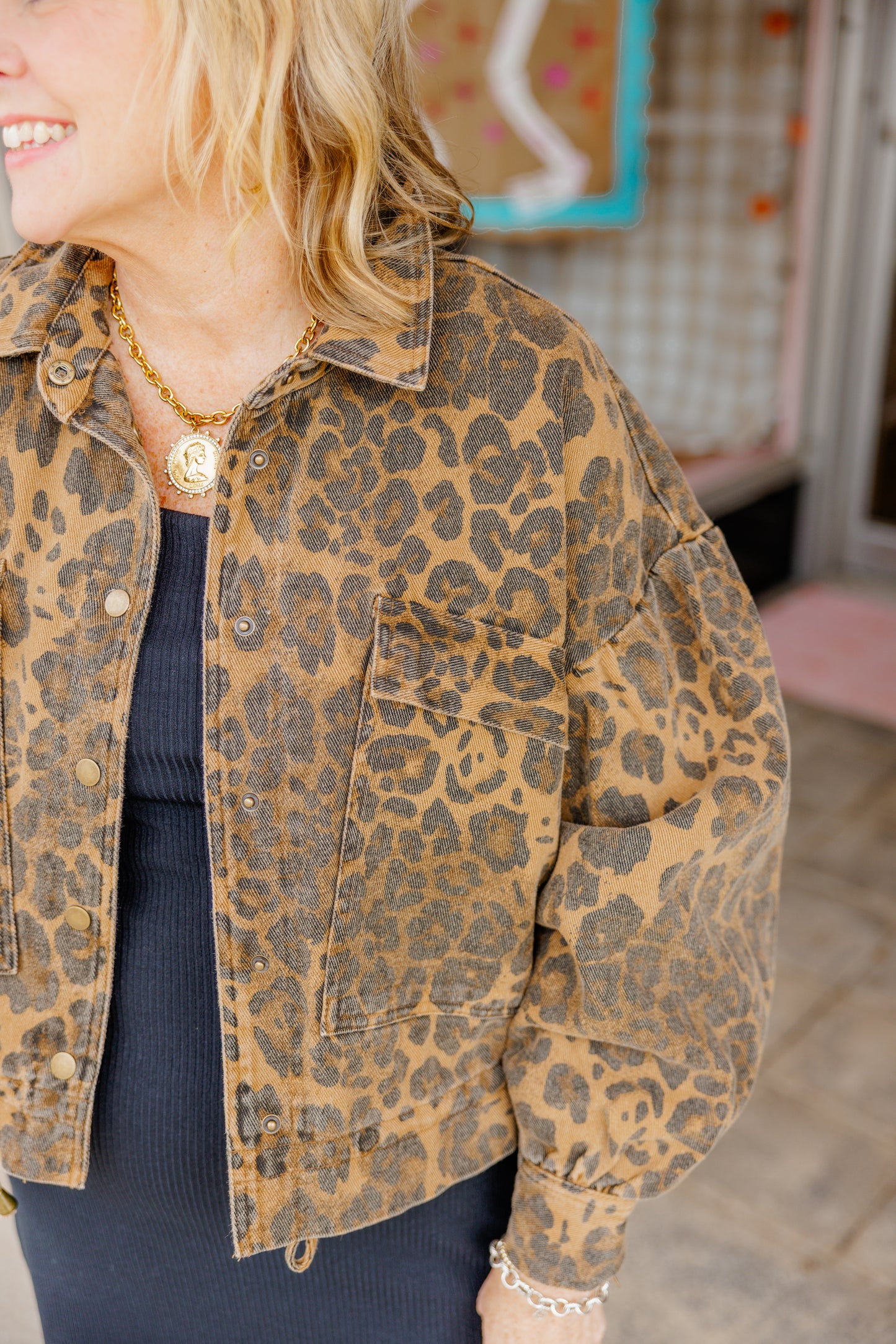 Leopard Printed Jacket
