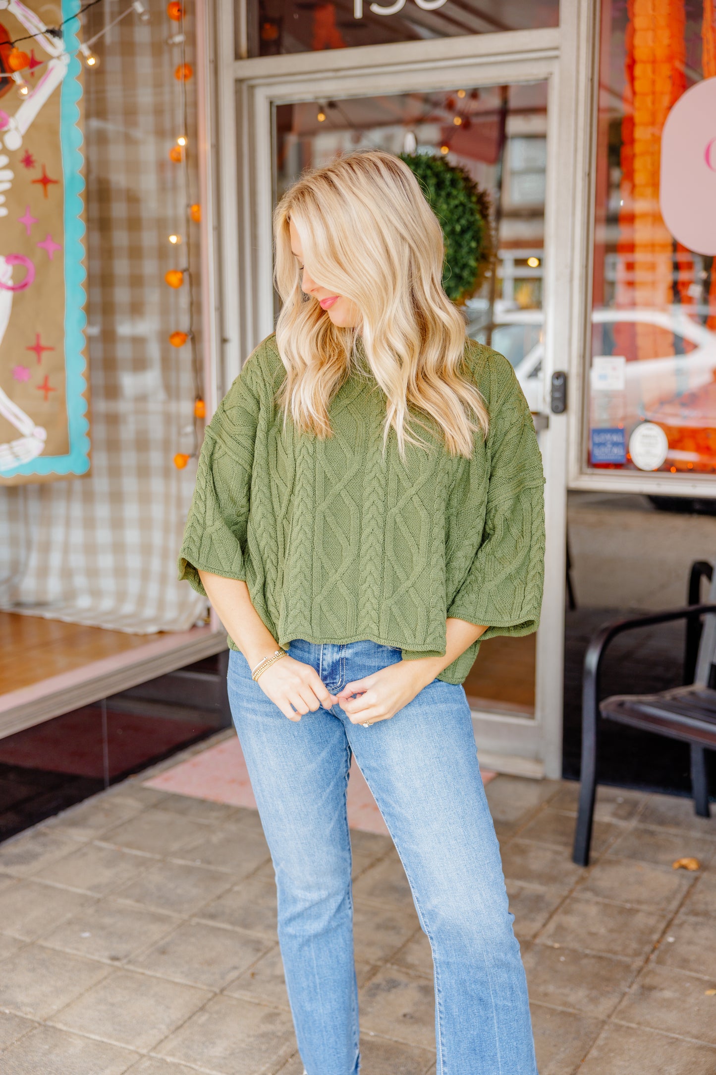 3/4 Sleeve Sweater