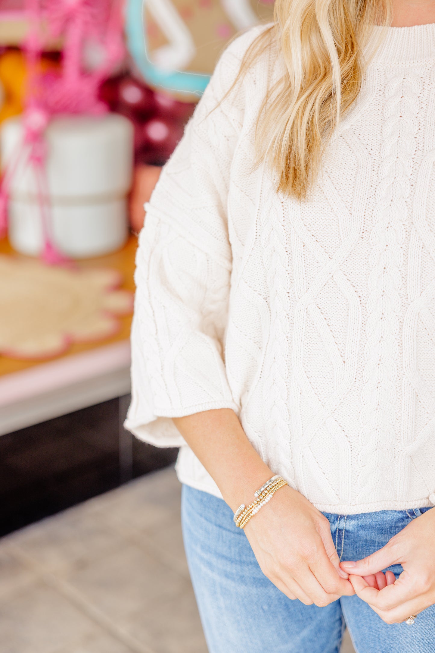 3/4 Sleeve Sweater