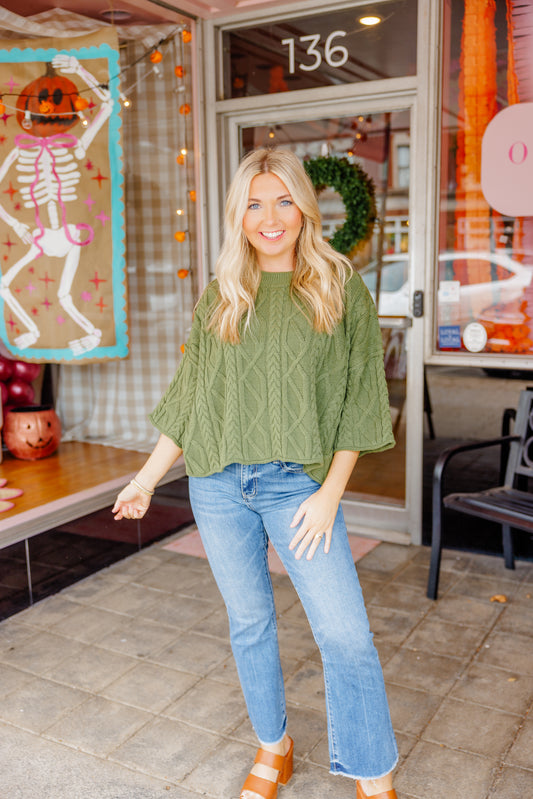 3/4 Sleeve Sweater