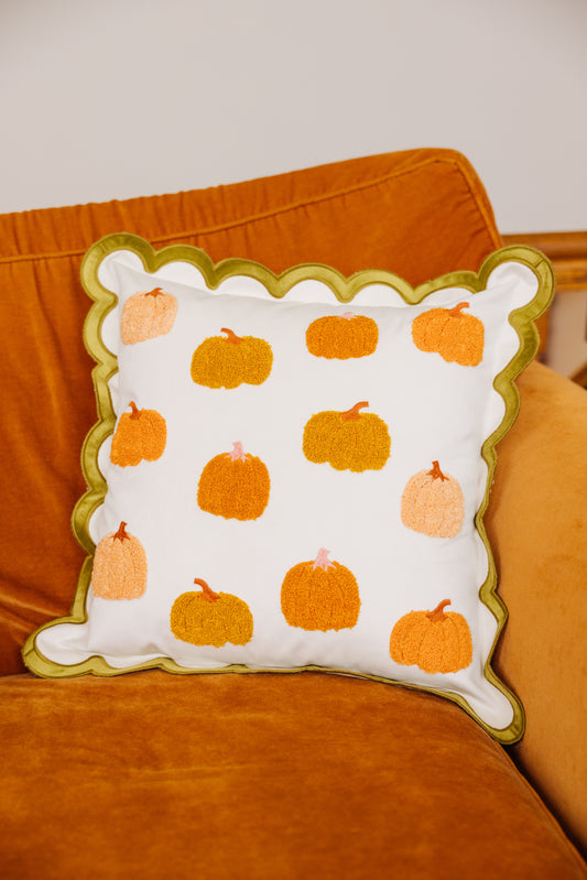 Pumpkin Patch Throw Pillow