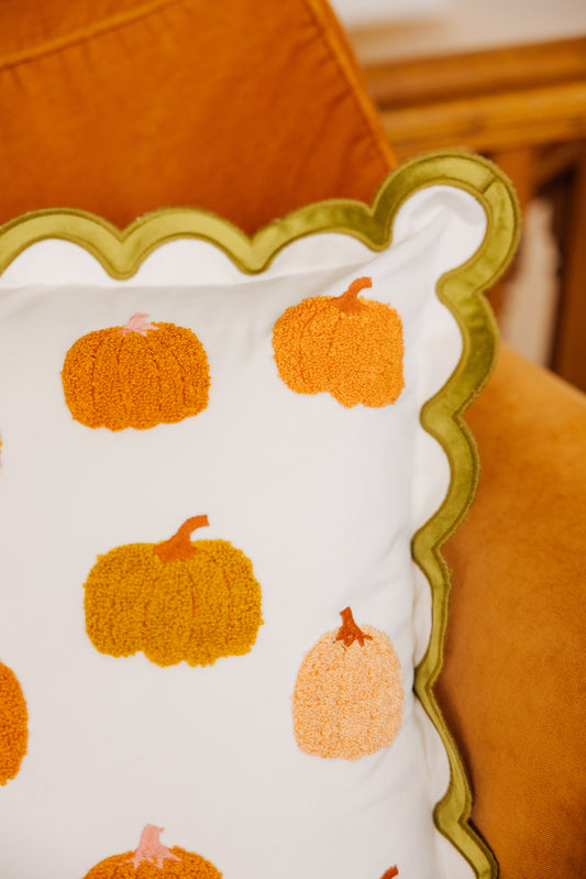 Pumpkin Patch Throw Pillow