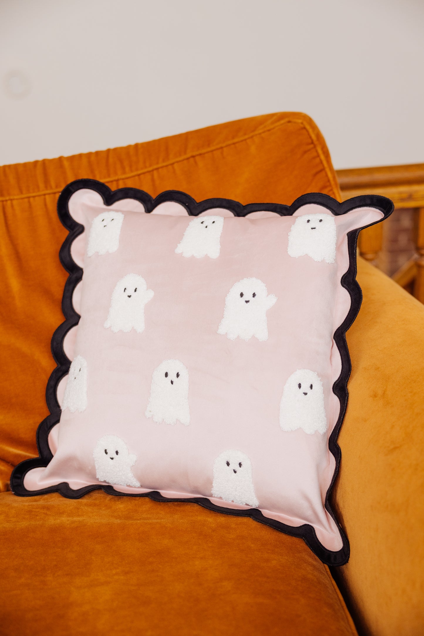 Boo Crew Scalloped Pillow