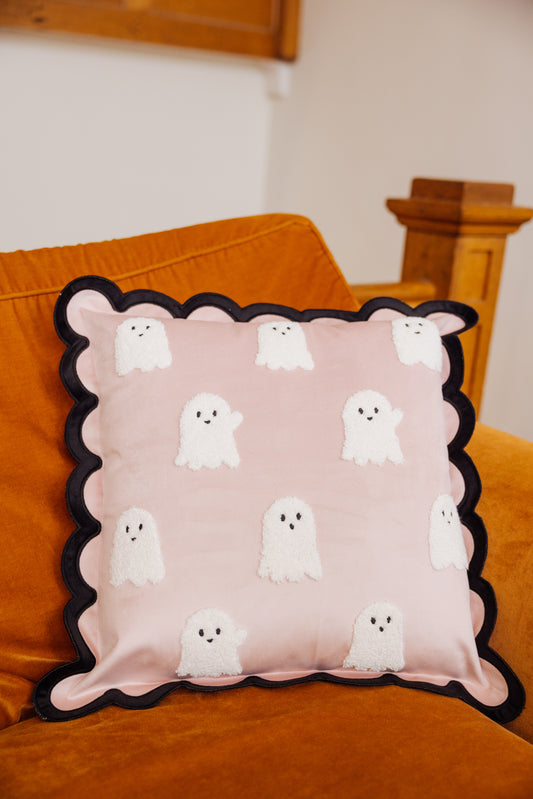 Boo Crew Scalloped Pillow