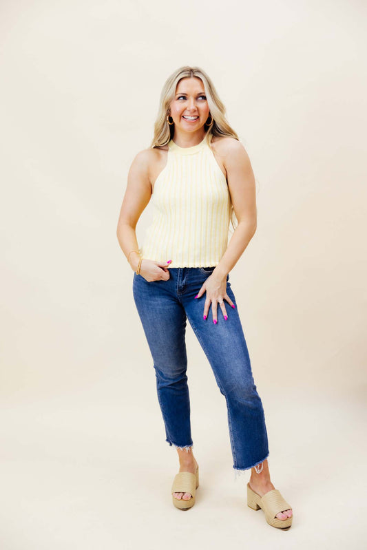 Butter Halter Rib Top
