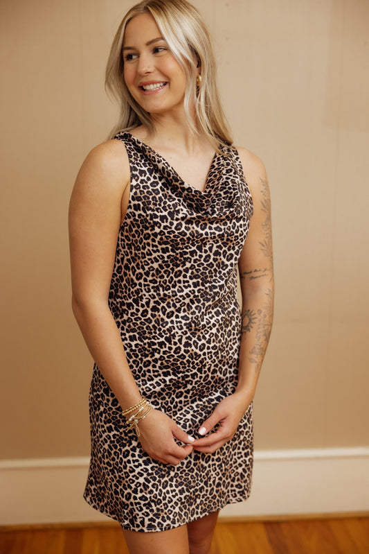 Leopard Fit & Flare Dress