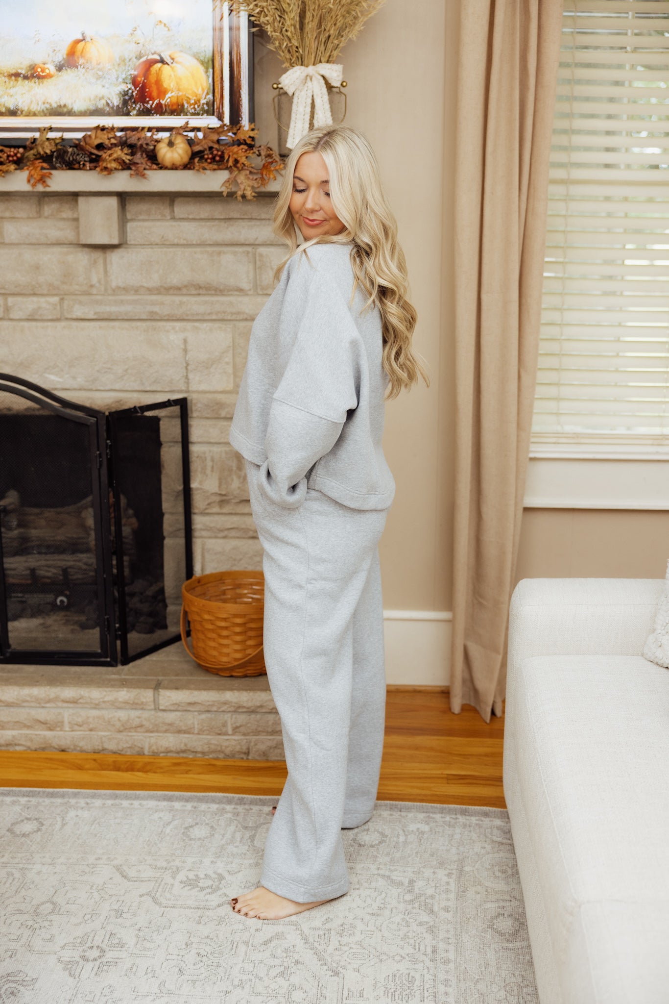 Grey Sweat Pant Set