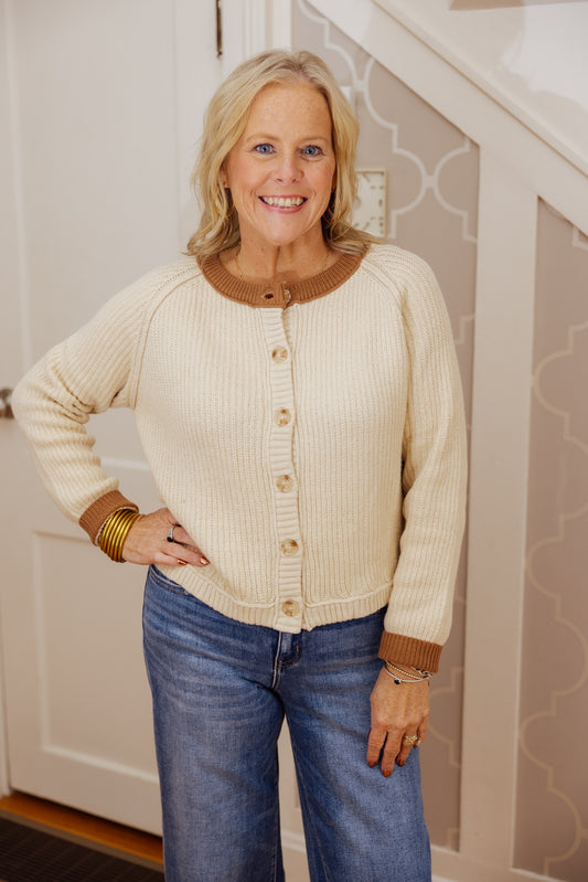 Beige Everyday Cardigan