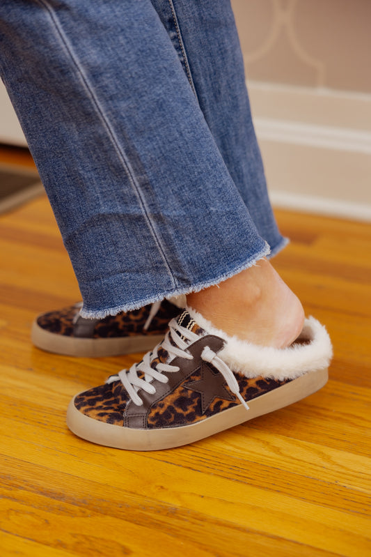 Pinah Leopard Mule Sneaker