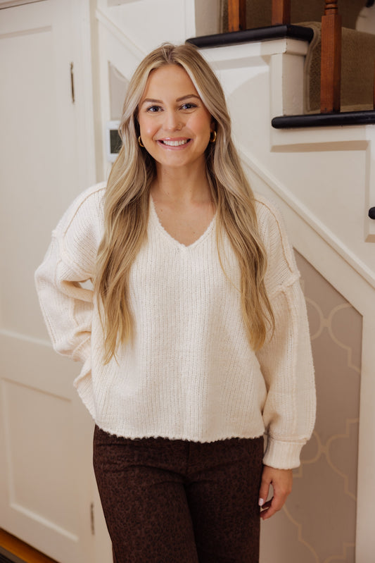 Ivory Seam Sweater