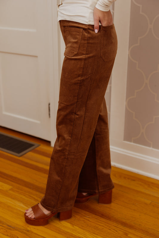 Camel Corded Pants