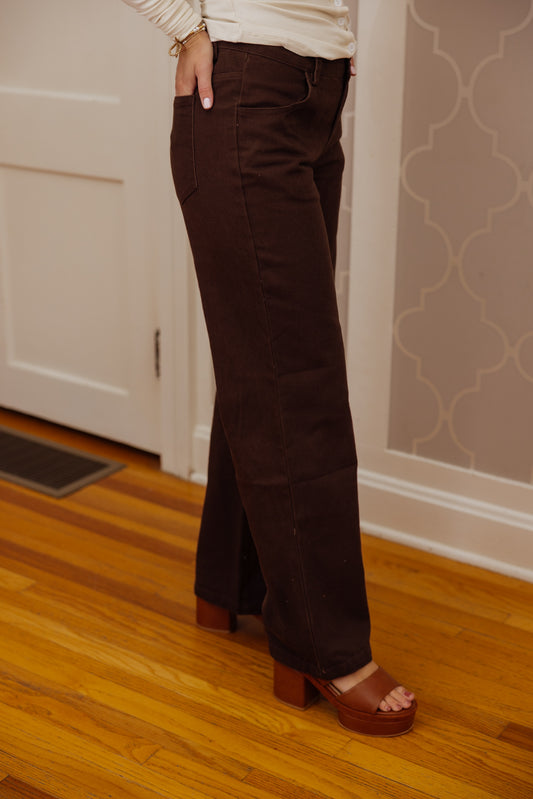 Brown Twill Pants