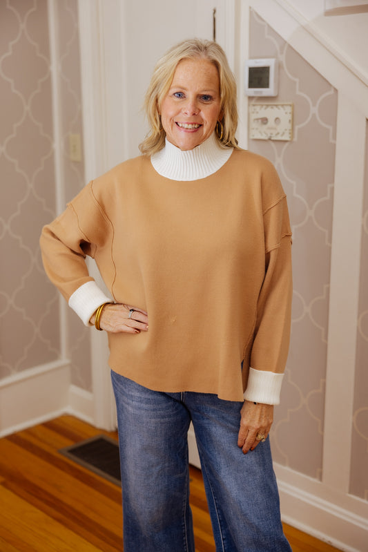 Ribbed Turtleneck Sweater