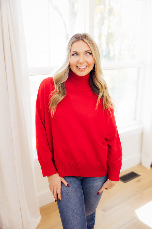 Red Brooke Sweater