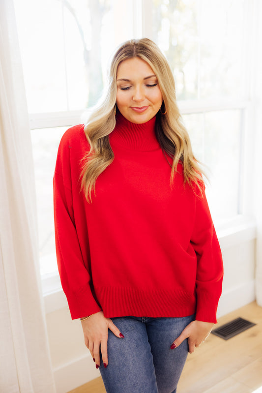 Red Brooke Sweater