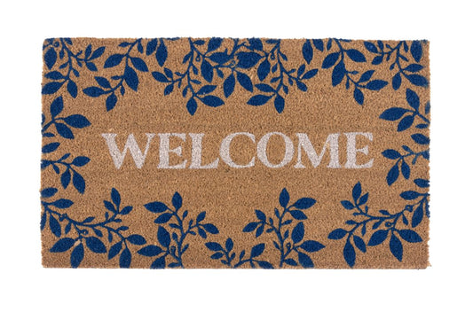 Blue Welcome Doormat