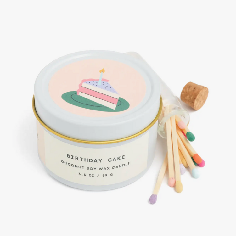 Birthday Cake Candle and Match Set