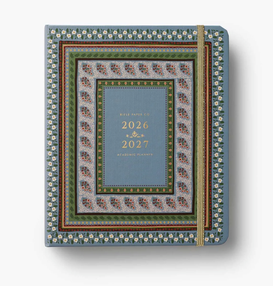 Paisley Stripe 17-Month Academic Sprial Planner