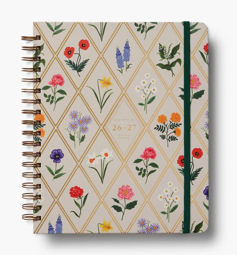 Garden Study 17-Month Academic Spiral Planner