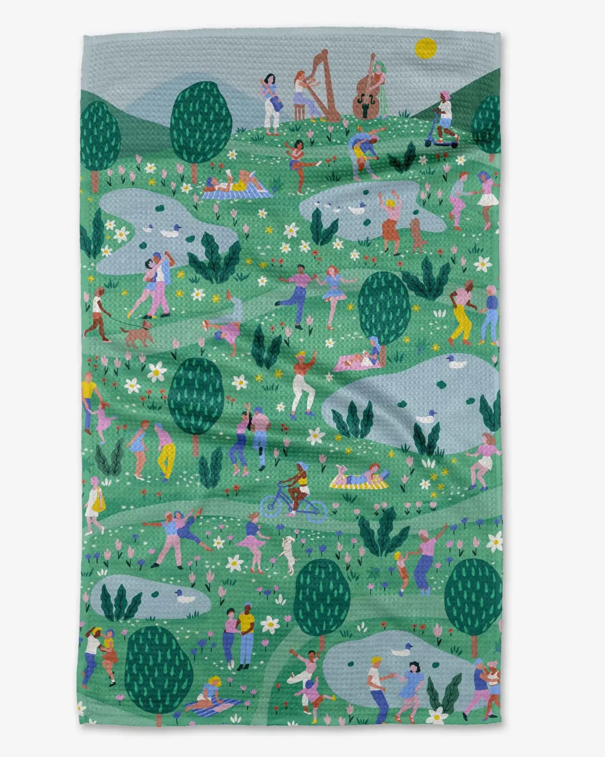 Spring Festival Tea Towel