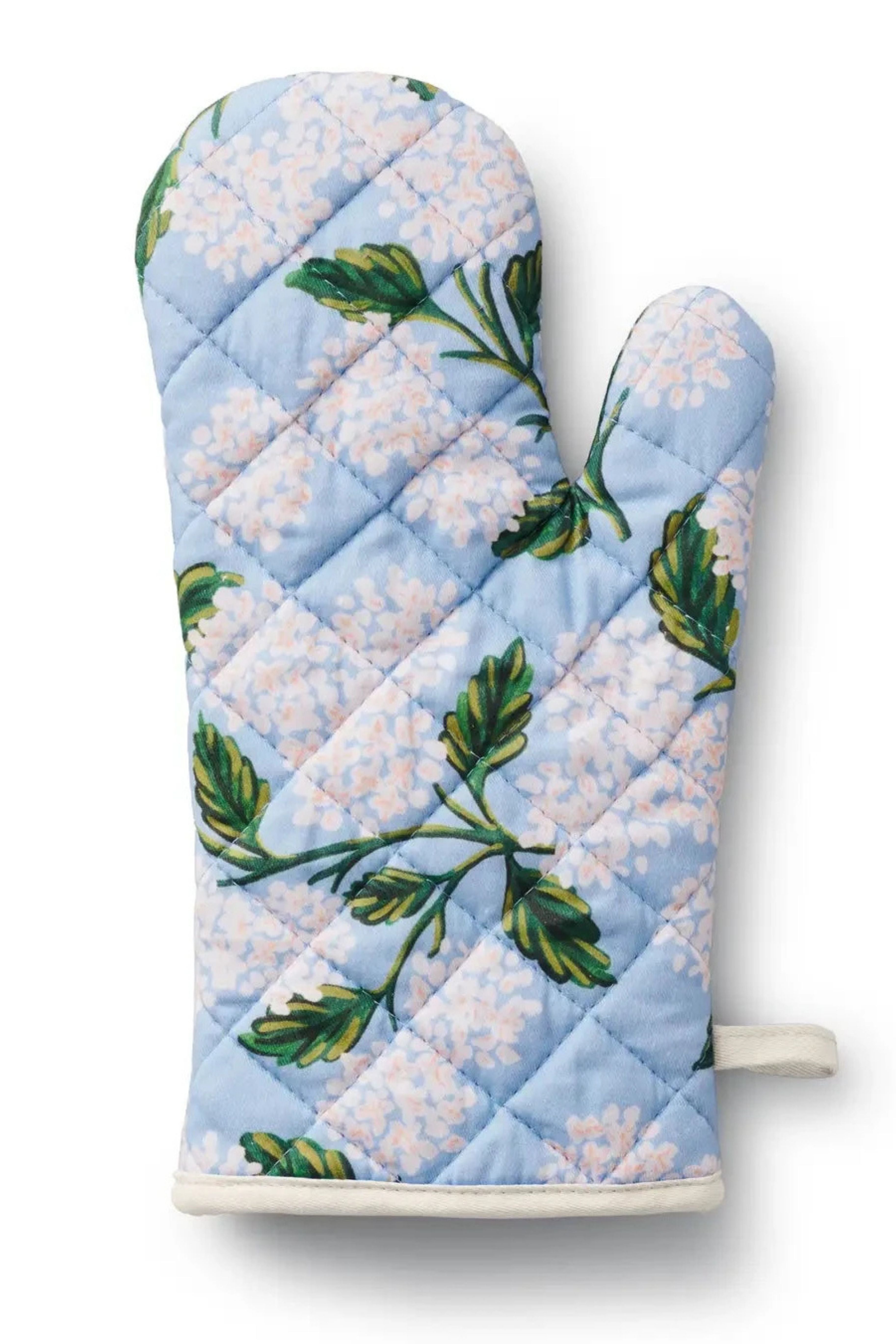 Hydrangea Oven Mitt
