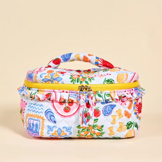 Ciao Bella Quilted Cosmetic Bag
