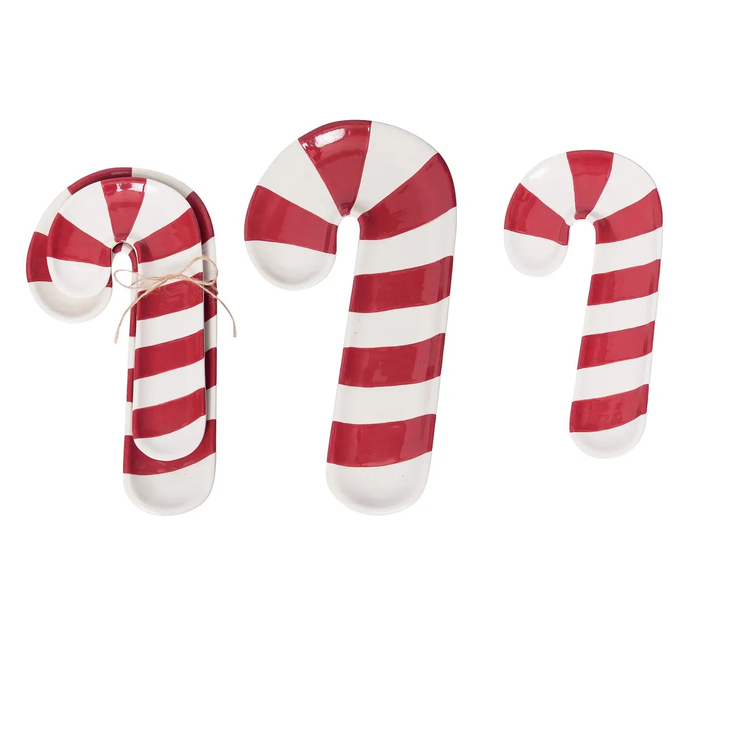 Candy Cane Peppermint Dish Set