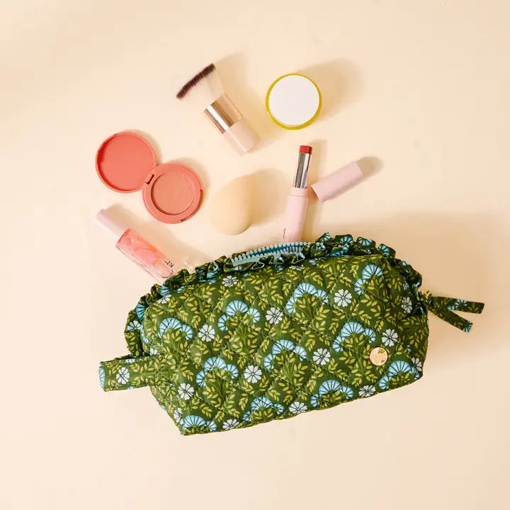 Everbloom Forest Green Cosmetic Pouch