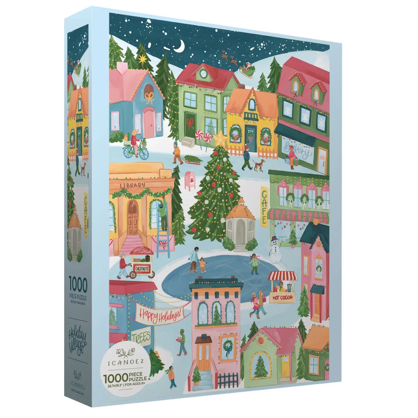 Christmas Village 1000 Piece Holiday Jigsaw Puzzle