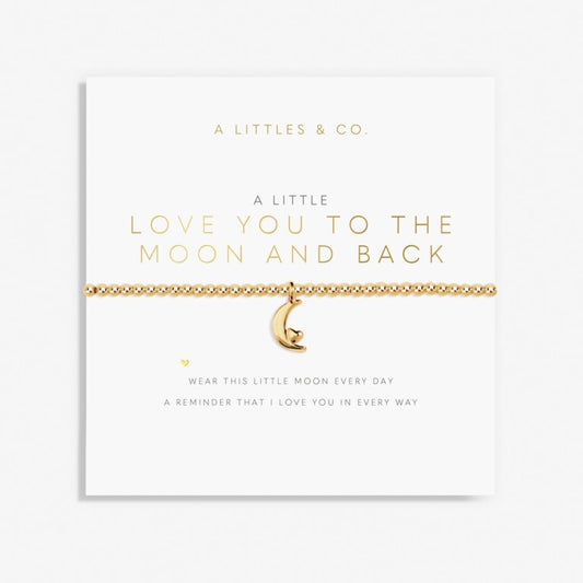 Love You To The Moon & Back Stretch Bracelet