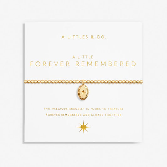 Forever Remembered Gold Stretch Bracelet