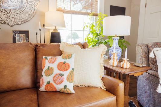 Pumpkins All Over Pillow
