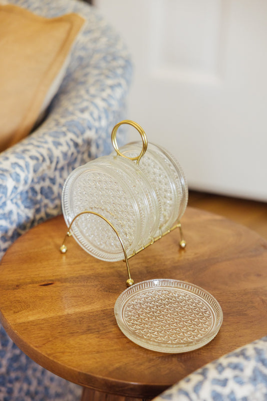 Glass Coaster Set