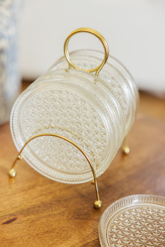 Glass Coaster Set