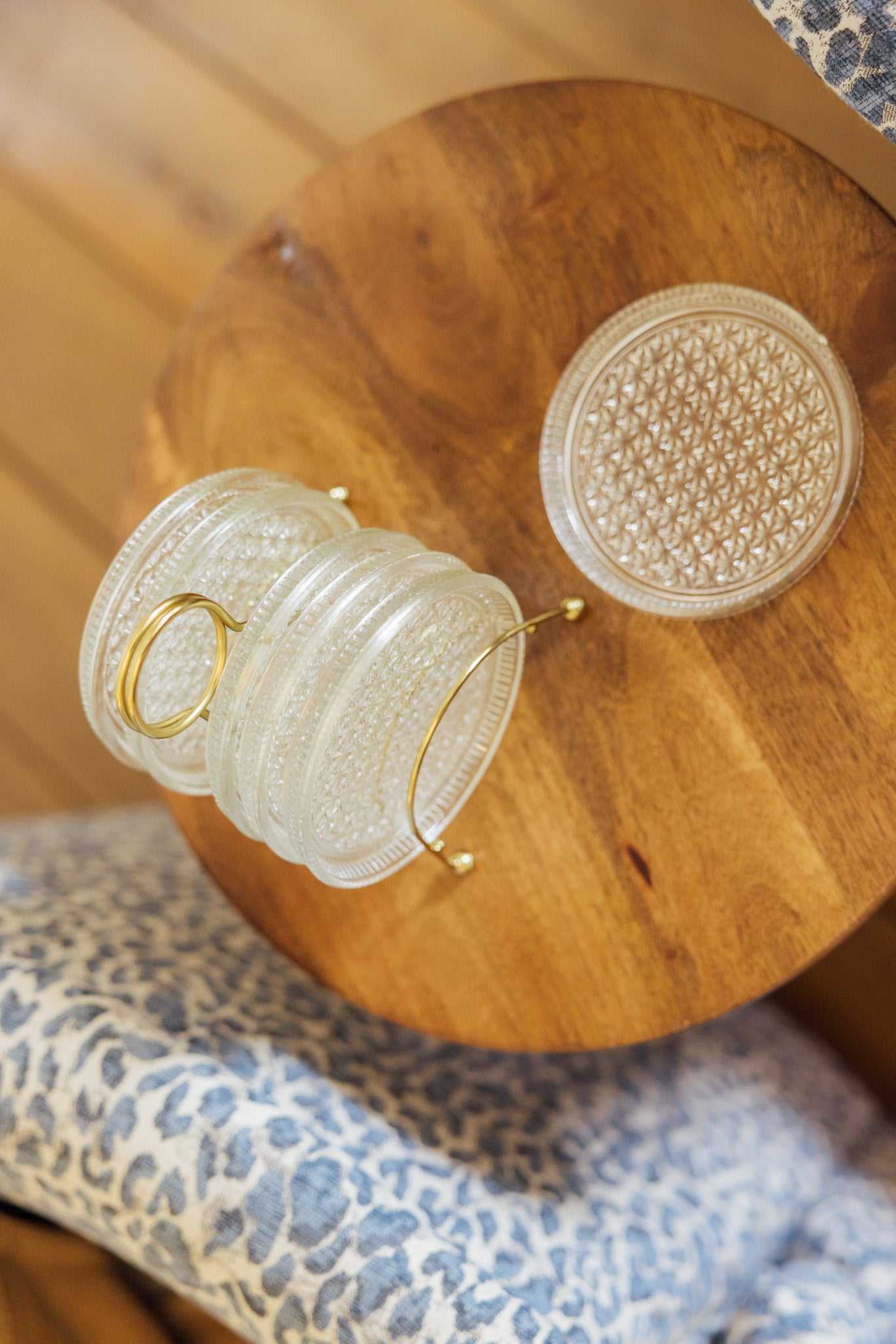 Glass Coaster Set