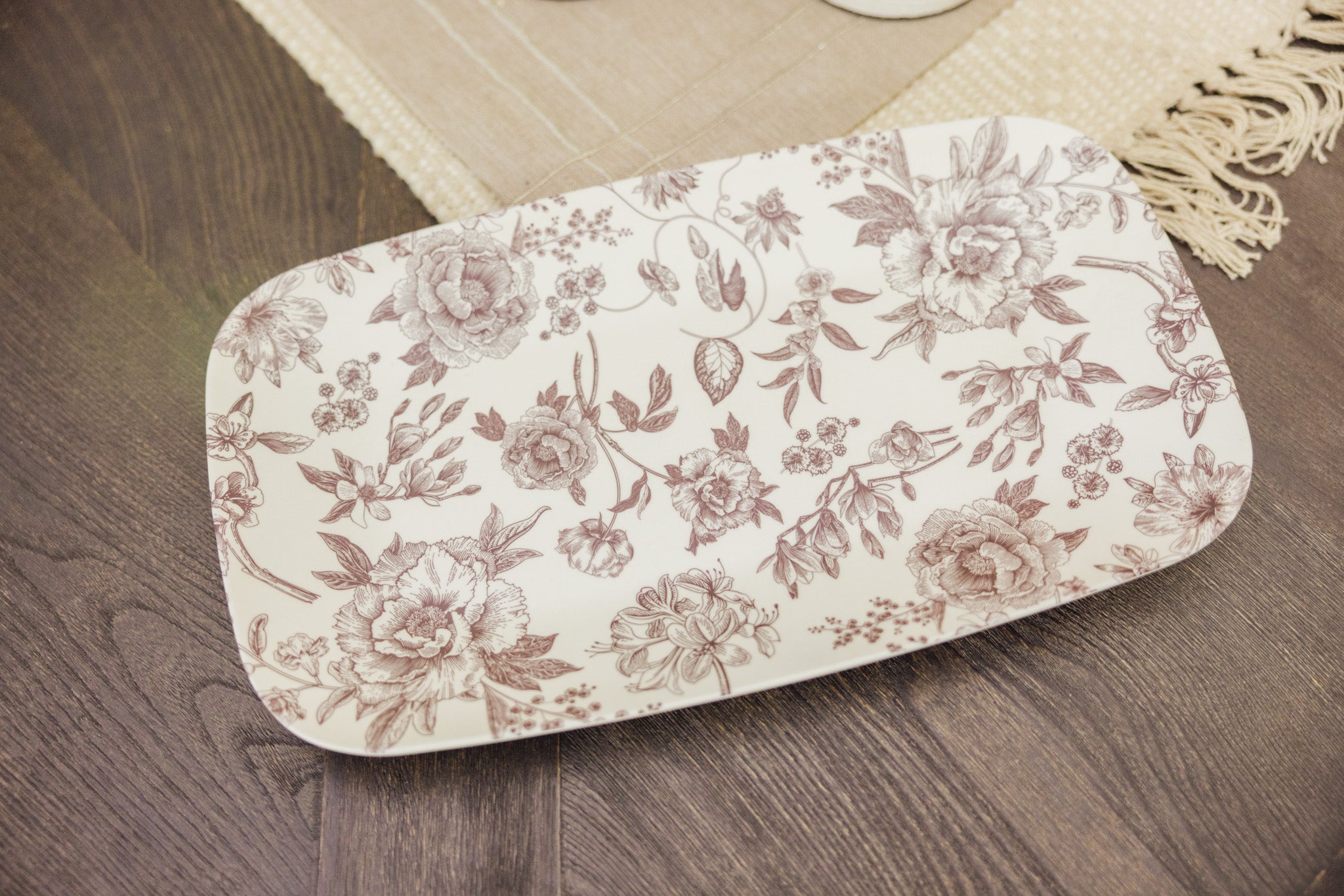 Vintage Bloom Stacking Trays – Set of 2