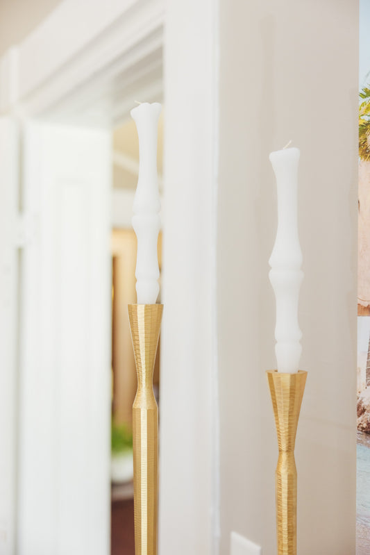 Bone Taper Candle Set