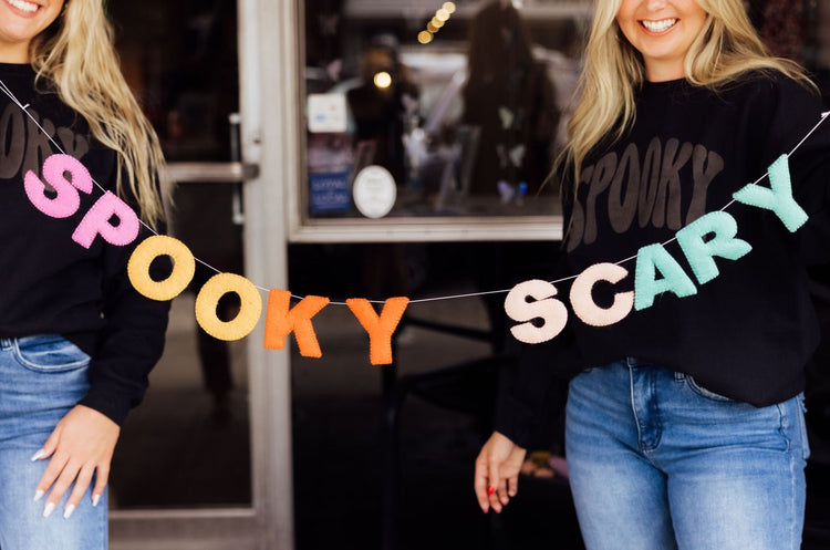 Spooky Scary Halloween Felt Garland