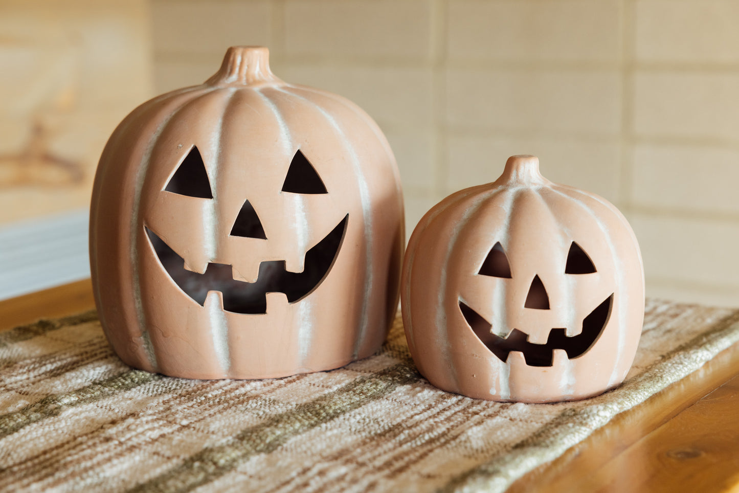 Ceramic Jack O' Lanterns Set