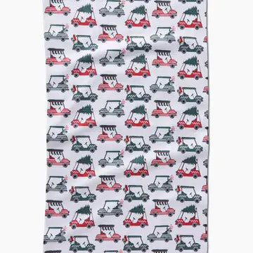 Holiday Golf Tea Towel